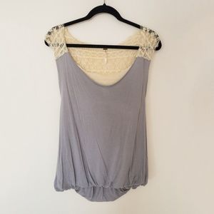 Free People Harlow Lace Back Top